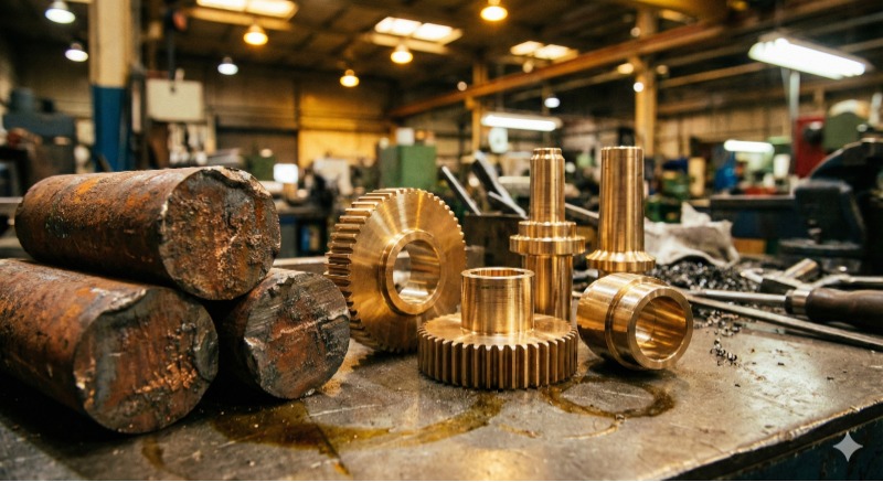 Bronze blanks and finished bronze parts