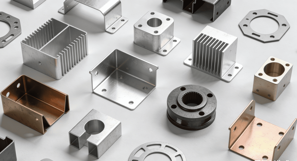 High-precision machined metal parts with complex geometries High-precision machined metal parts with complex geometries