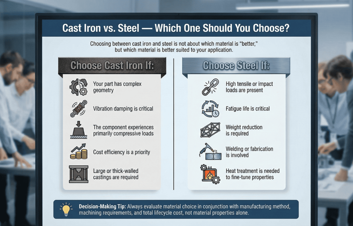 Cast Iron vs Steel — Which One Should You Choose Cast Iron vs Steel — Which One Should You Choose