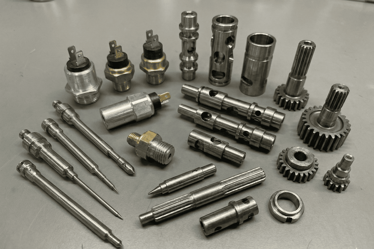 Automotive Typical Swiss CNC Machined Parts Automotive Typical Swiss CNC Machined Parts