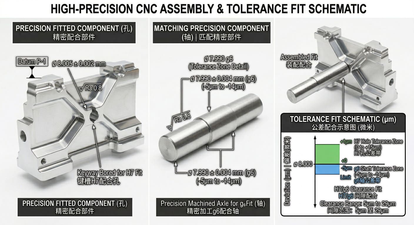 tight tolerance CNC machining for assembly components tight tolerance CNC machining for assembly components