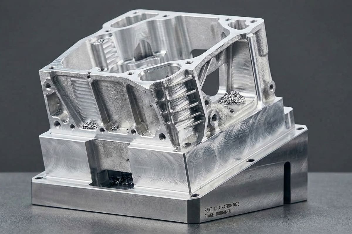 High-precision metal parts precision CNC machined aluminum aerospace component