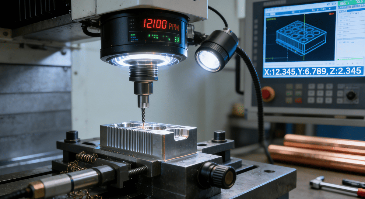 Milling CNC machining in progress