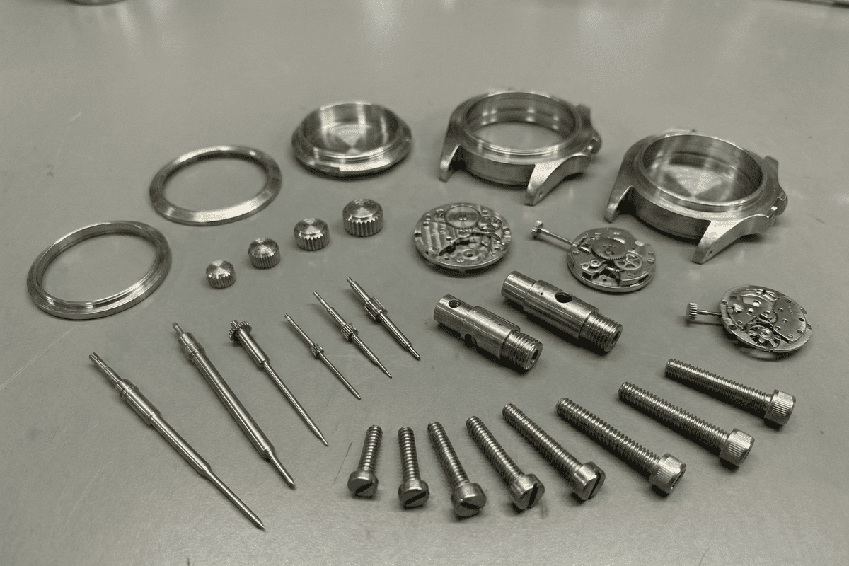 Watchmaking &amp; Instruments Typical Swiss CNC Machined Parts