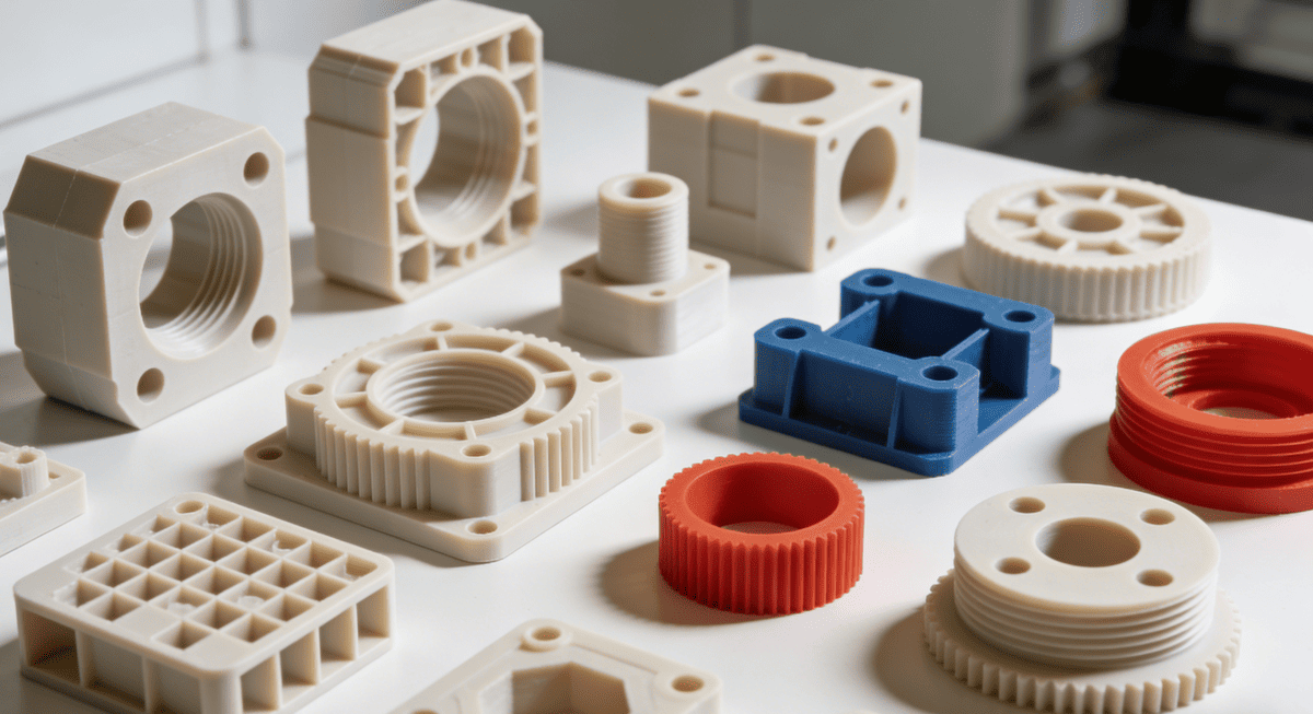 Polymer material processing parts