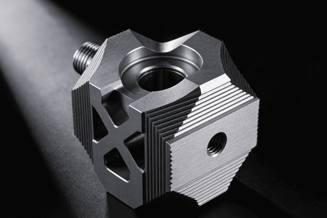 CNC machining of precision metal connections or support components