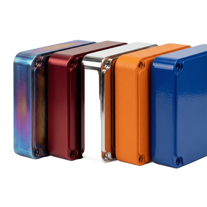 CNC machined aluminum casing surface treatment effect