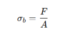 Formulas for hinge joint bearing stress