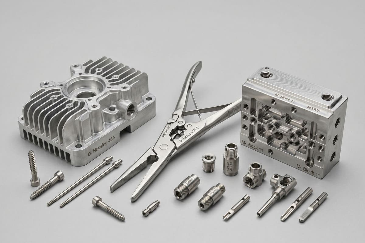 CNC machining of medical device parts