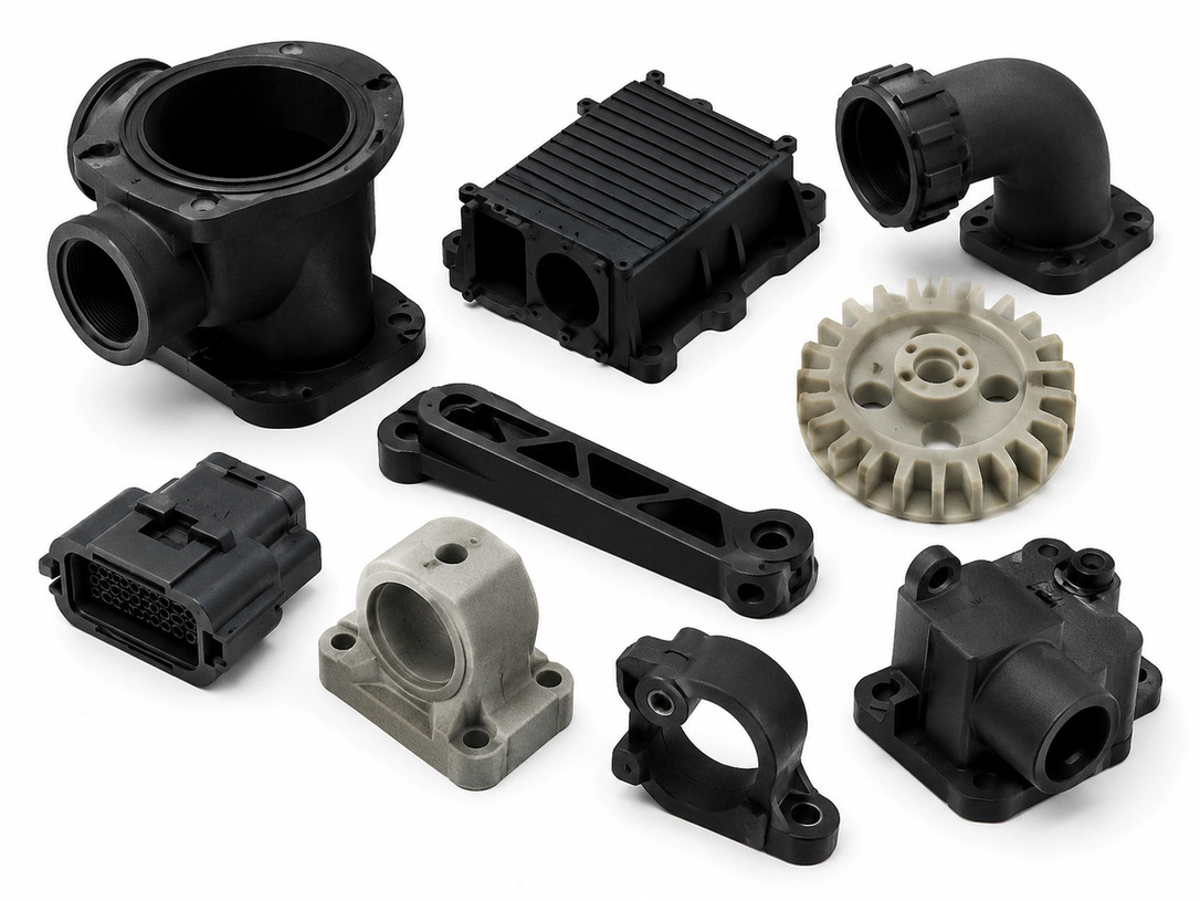 MJF special nylon engineering parts for industrial and performance-driven applications