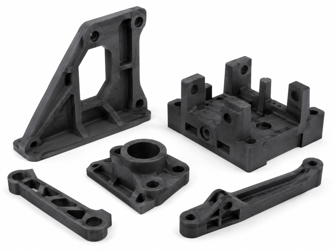 MJF glass-filled PA12 structural parts for brackets fixtures and rigid components