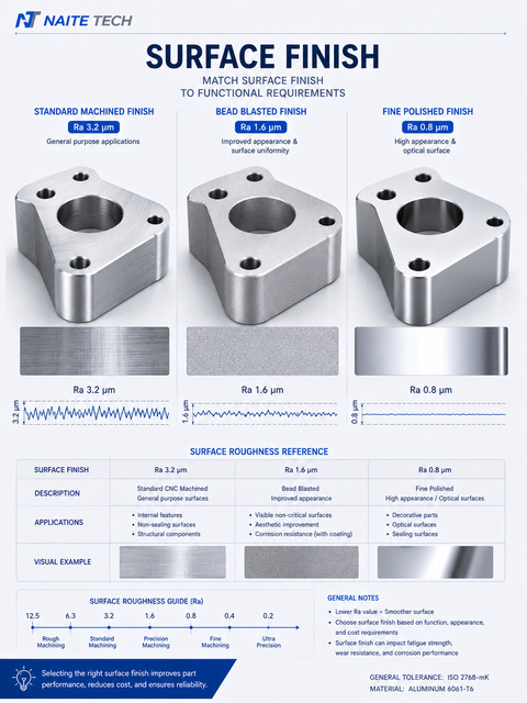 cnc machining surface finish