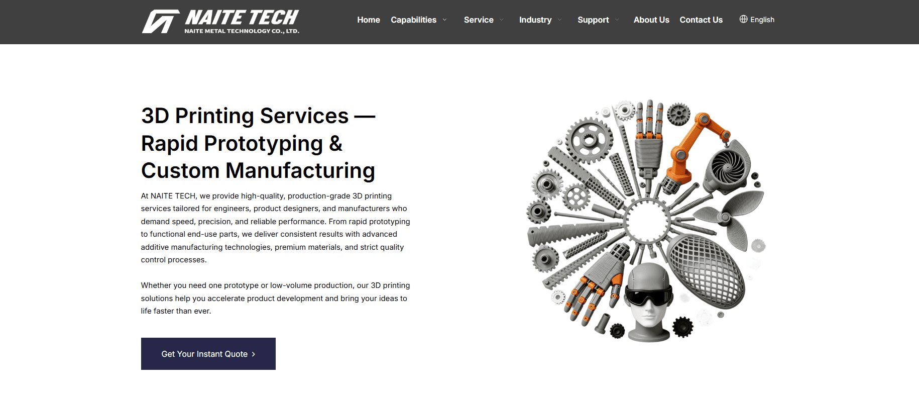 naite tech 3d printing services