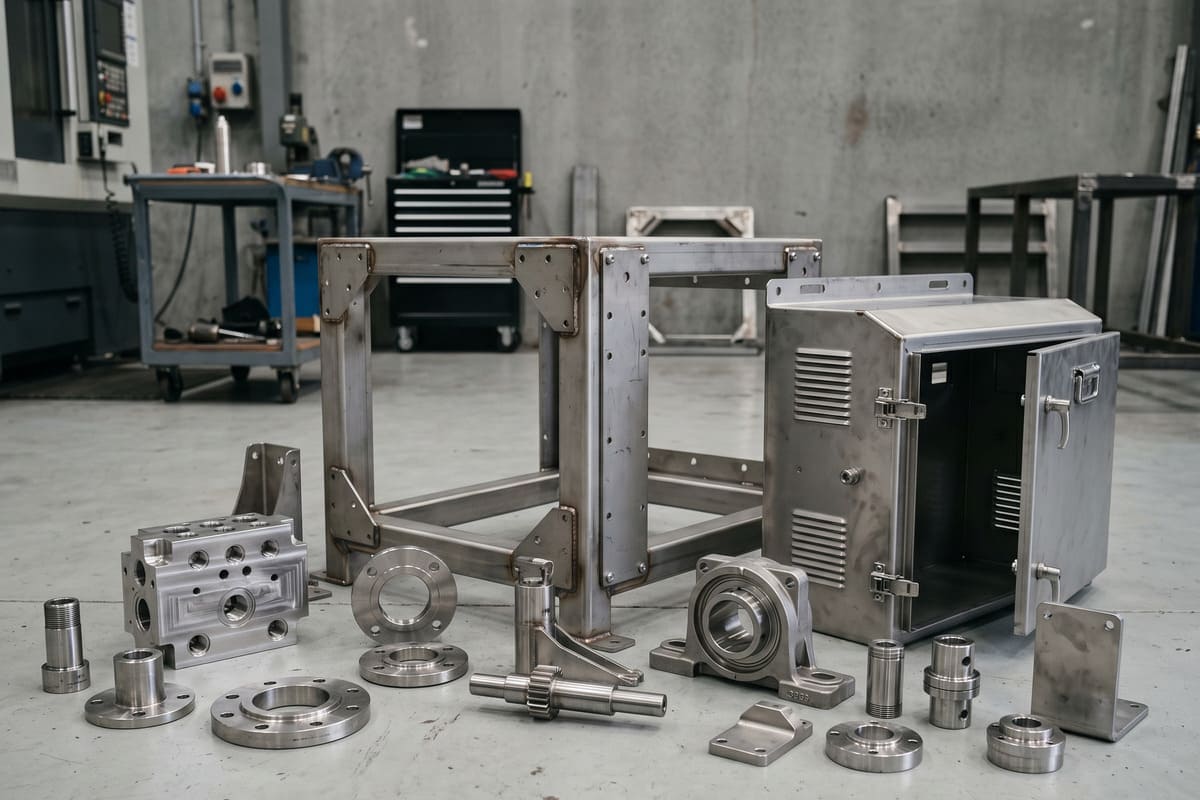 Stainless steel industrial machinery parts