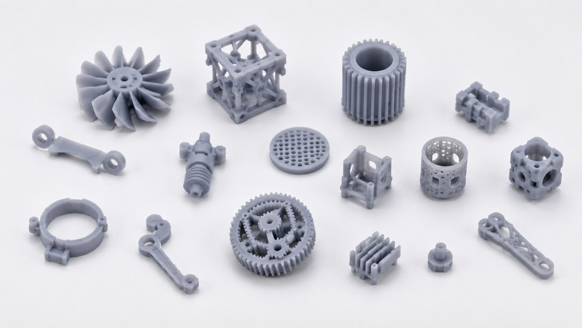 SLA small detailed components with fine features and complex geometry