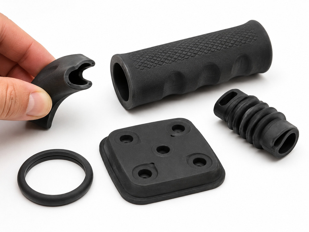 MJF TPU flexible material parts for seals grips and cushioning components