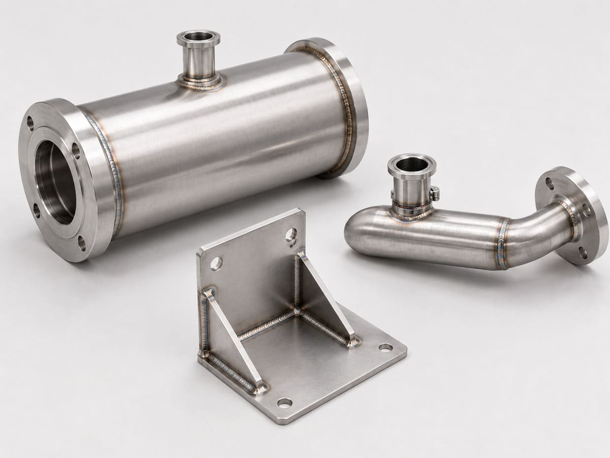 304L and 316L stainless steel welded components and fabricated assemblies