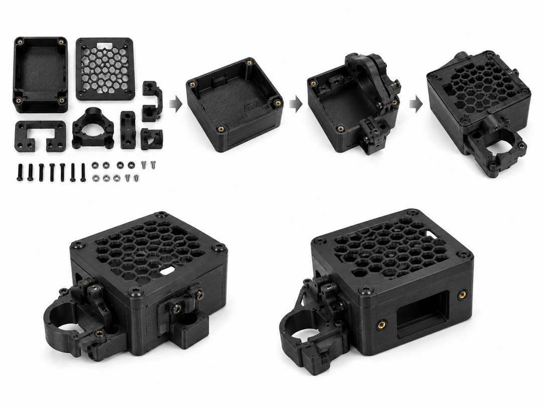 FDM plastic parts assembly support for multi-part prototypes and fit testing