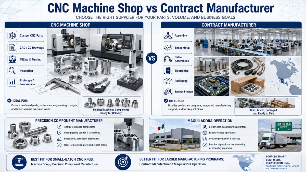 Comparison between CNC machine shops and contract manufacturers in Mexico..jpg