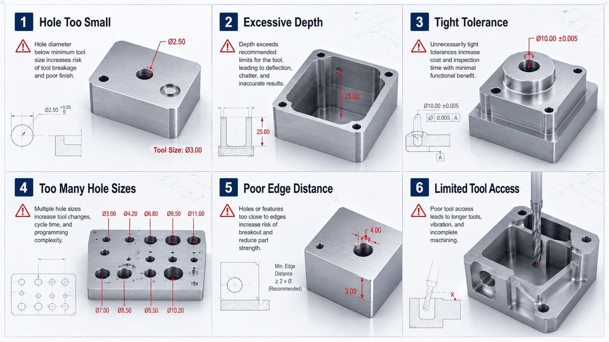 Common CNC hole design mistakes affecting manufacturability and machining cost.jpg