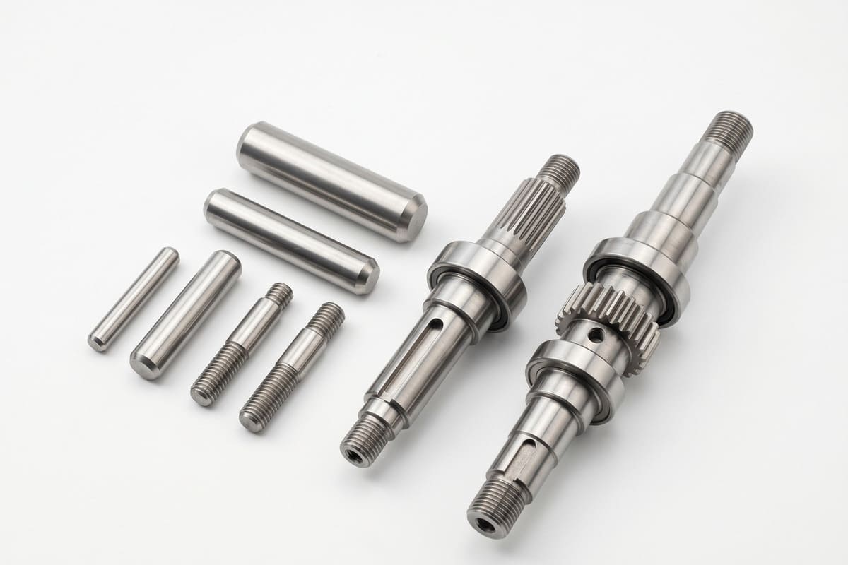 Precision pin parts machined by Swiss CNC