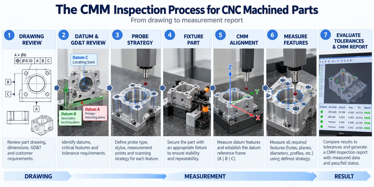 CMM inspection process for CNC machined parts from drawing review to measurement report.jpg