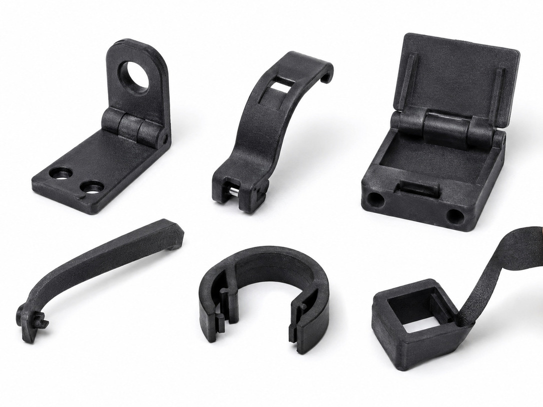 MJF Nylon PA11 tough functional parts for clips hinges and impact-resistant prototypes