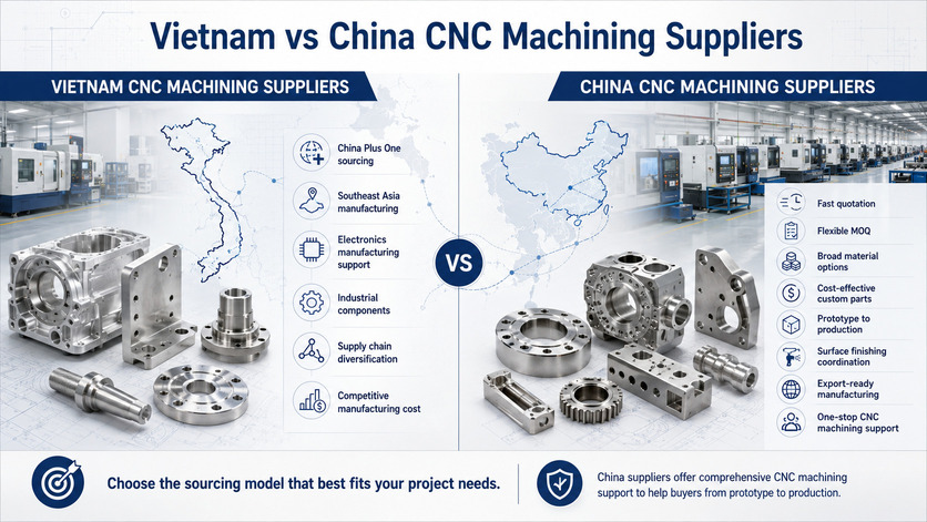 Vietnam vs China CNC machining suppliers comparison for custom CNC parts sourcing and China Plus One manufacturing..jpg