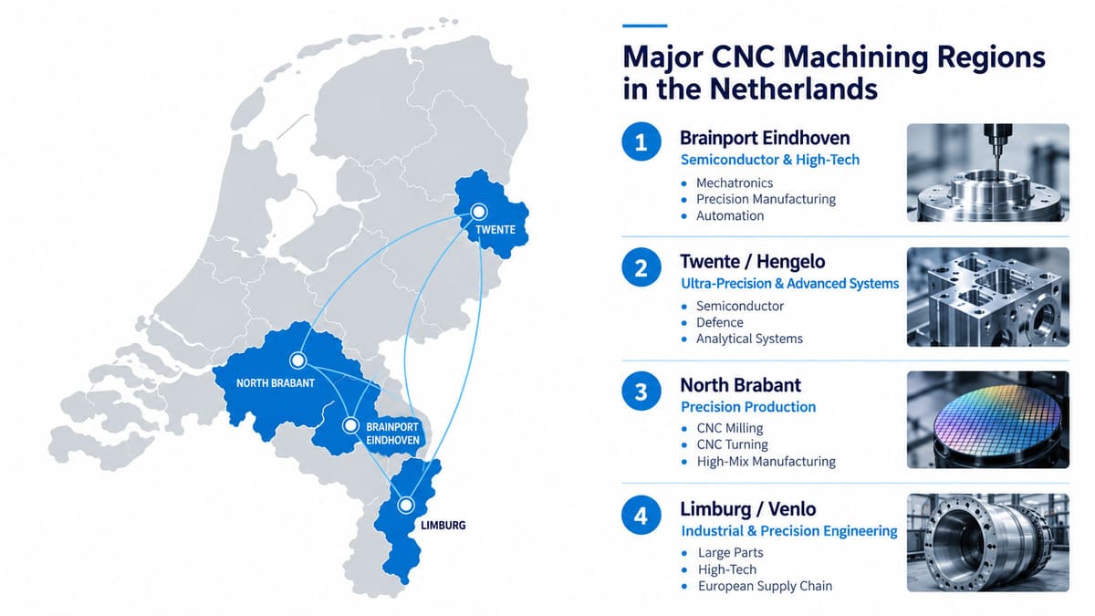 Major CNC machining regions in the Netherlands including Eindhoven Hengelo Brabant and Limburg.jpg