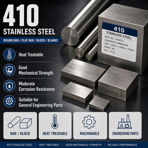 410 Stainless Steel: Properties, Heat Treatment & Applications