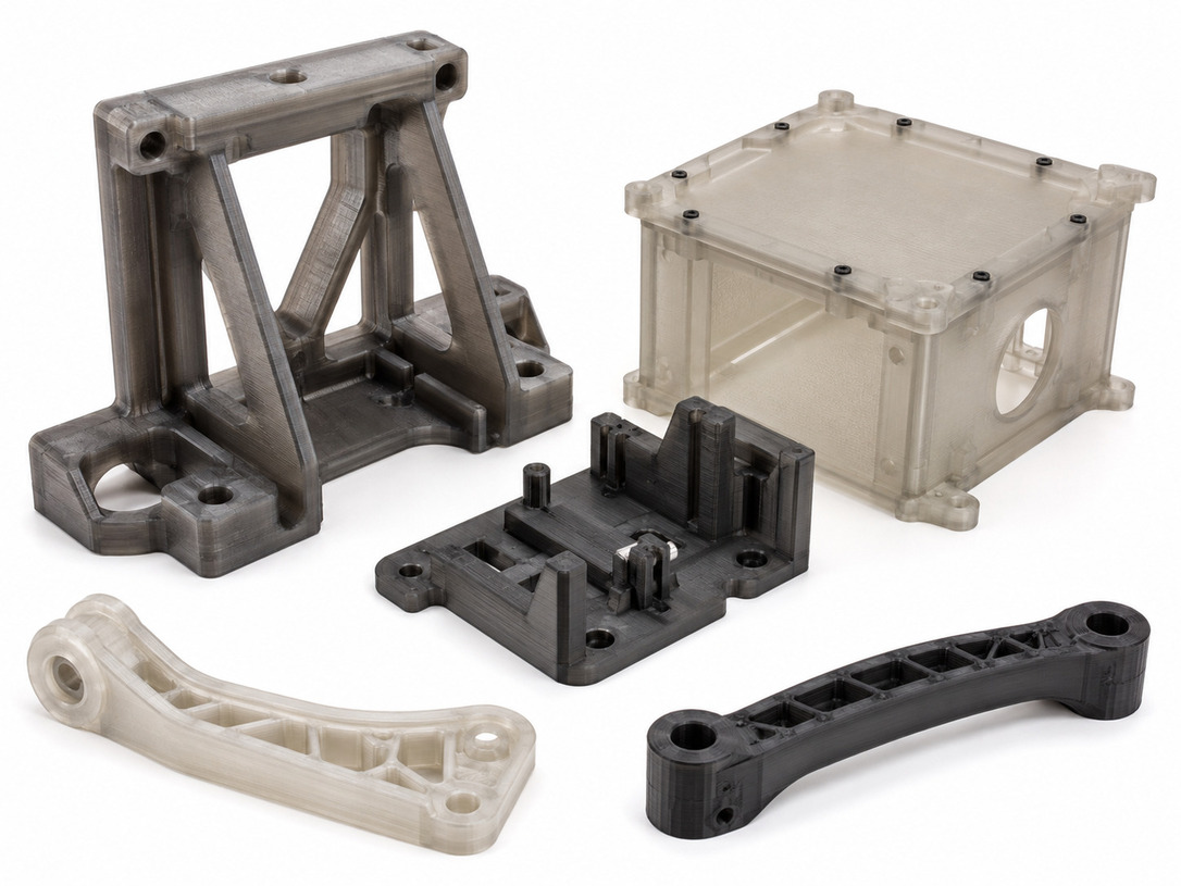 FDM Polycarbonate PC strong prototypes for heat-resistant functional parts
