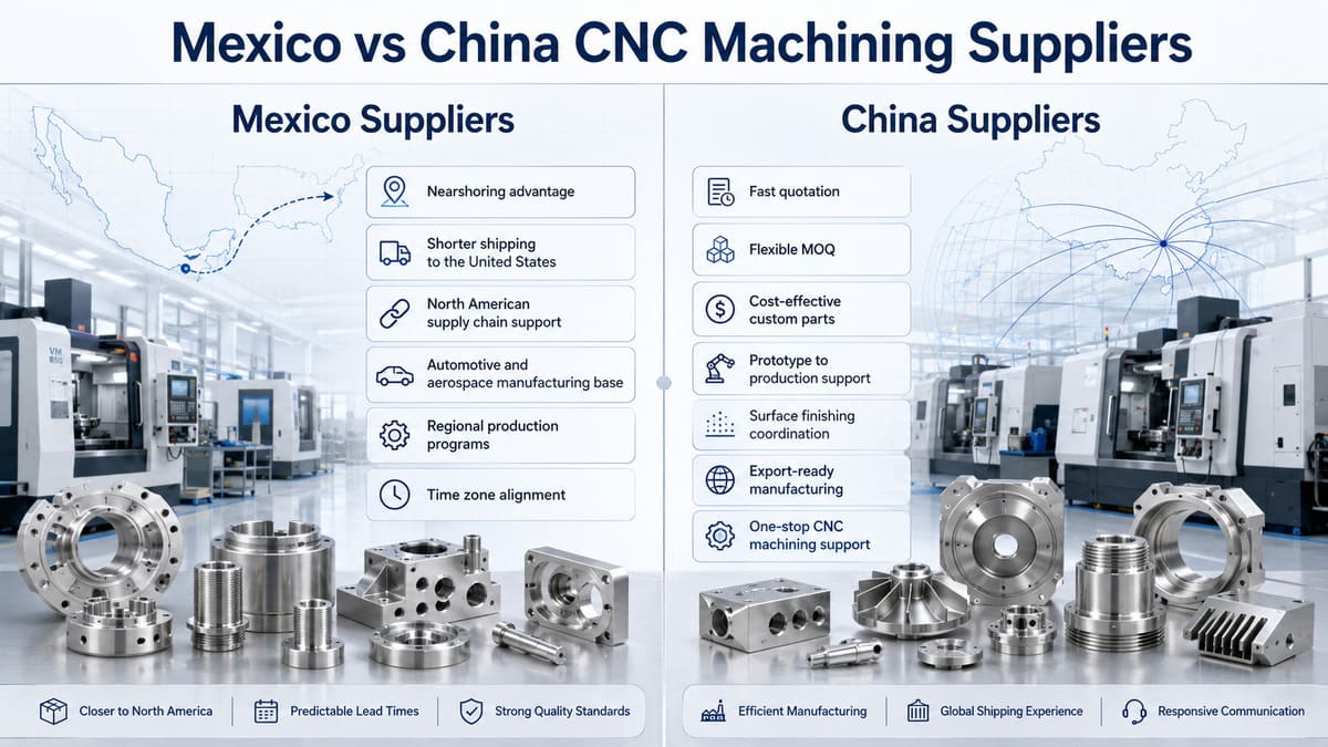 Mexico vs China CNC machining suppliers comparison for custom CNC parts sourcing and nearshoring..jpg