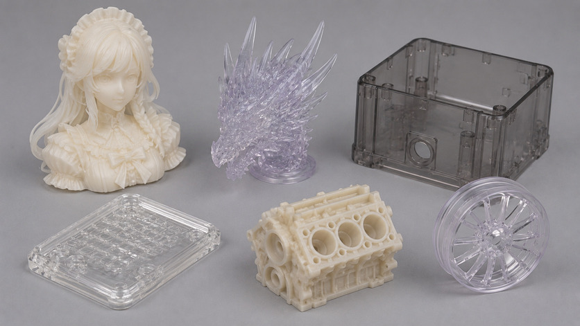 Resin 3D printed parts