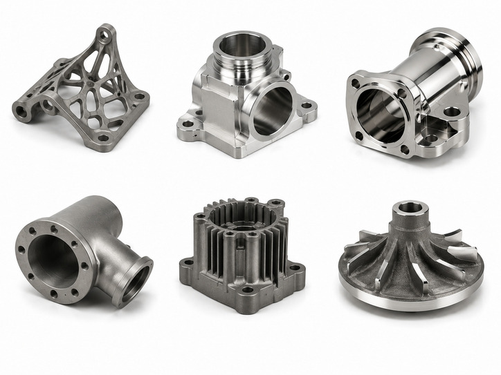 Custom metal 3D printed parts with finishing available