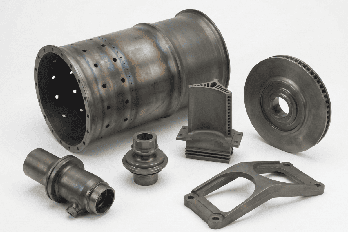 Aerospace components made of nickel-based superalloys
