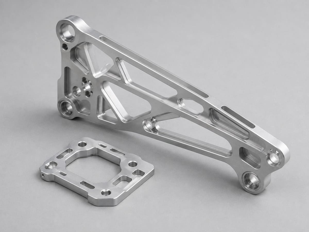 7075-T6 aluminum lightweight structural bracket for high-strength applications
