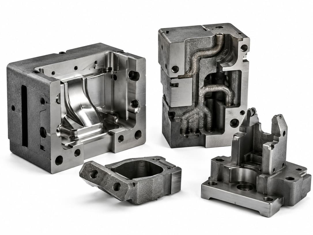 Tool steel metal 3D printed tooling inserts with conformal cooling channels