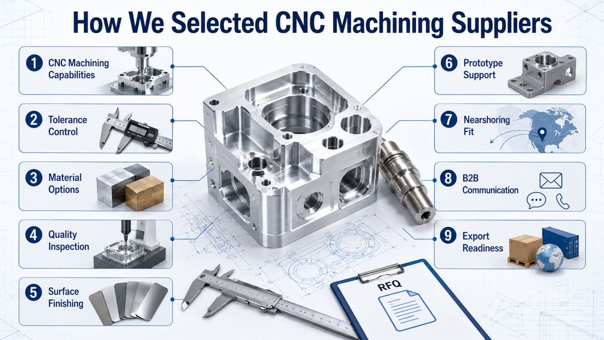 CNC machining supplier selection criteria for evaluating Mexican CNC machining companies..jpg