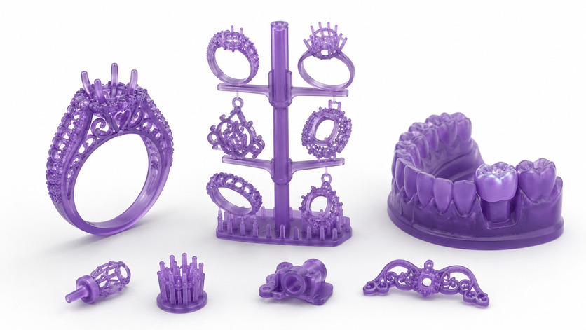 Castable SLA resin models for high-detail casting patterns and small precision parts
