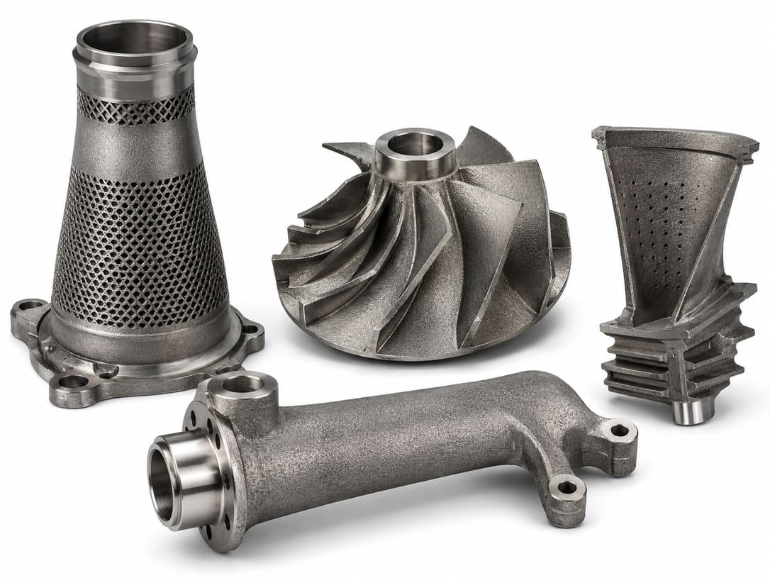 Nickel alloy metal 3D printed parts for high-temperature aerospace and energy applications