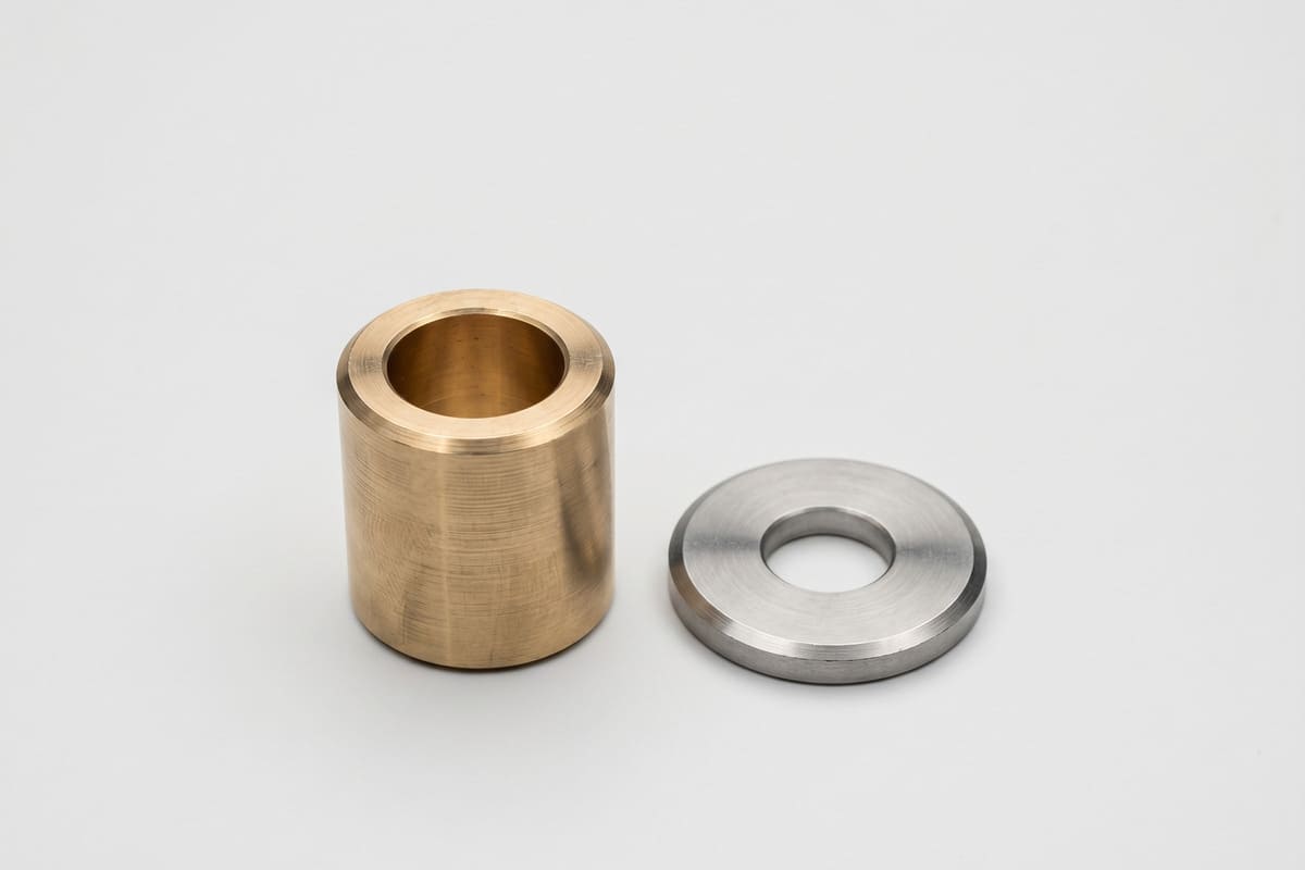 CNC machining of simple bushing and low tolerance gasket parts