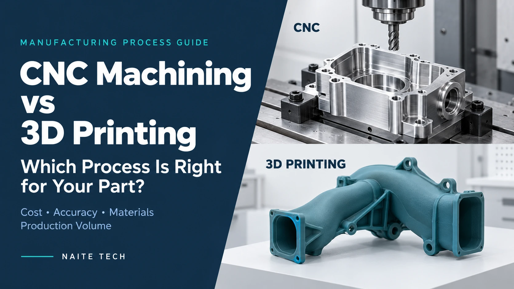 CNC machining vs 3D printing guide for custom parts.webp
