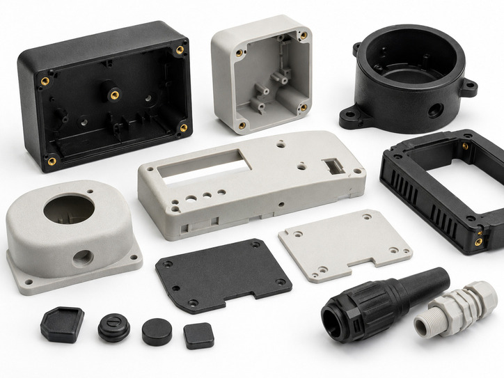 SLS nylon electronic housings for device enclosures sensors and fit checks