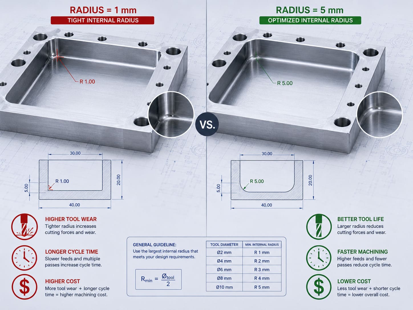 Small corner radius versus large corner radius impact on CNC machining performance.jpg