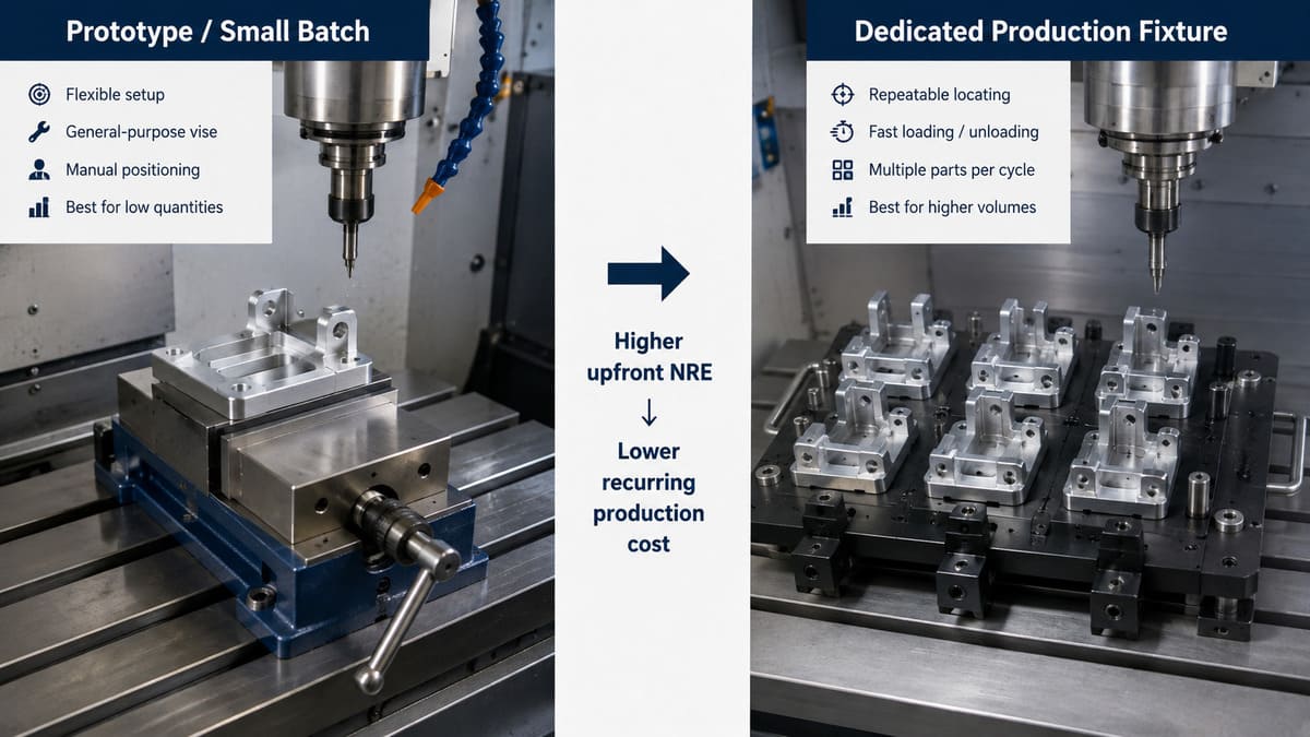 General workholding compared with dedicated CNC fixture for batch production.jpg