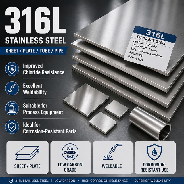 316L Stainless Steel: Properties, Corrosion Resistance & Applications