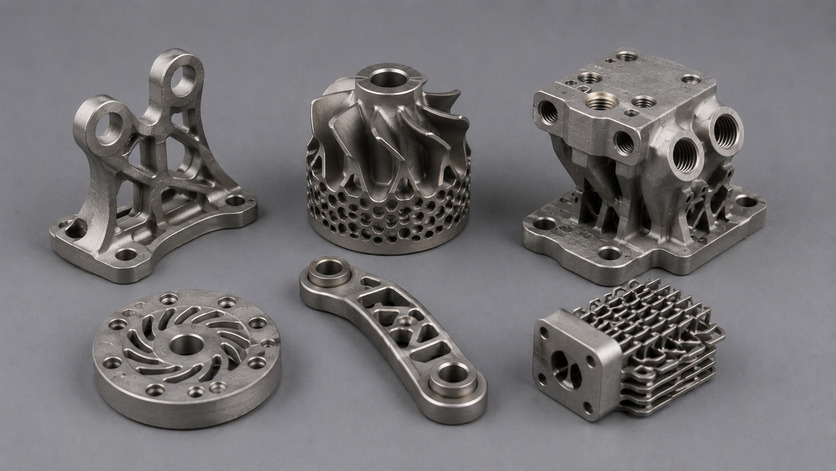 Stainless steel 3D printed parts