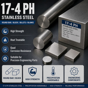 17-4 PH Stainless Steel: Properties, Heat Treatment & Applications