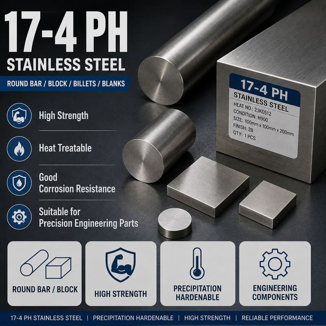17-4 PH Stainless Steel: Properties, Heat Treatment & Applications